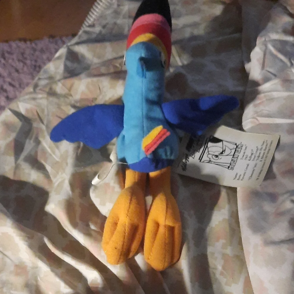 Kellogg's Toucan Plush Bird Toy - Blue, Yellow, Black, Pink, Red